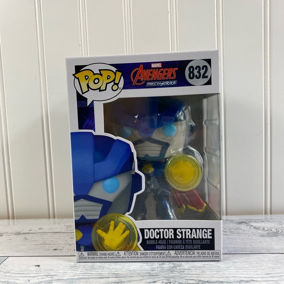 Funko Avengers Mech Strike Doctor Strange Figure - Blue and Yellow New in Box - Picture 2 of 7